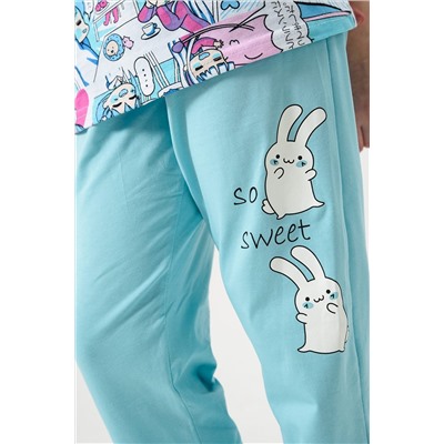 Пижама с брюками Киношка Аниме короткий рукав НАТАЛИ #981418