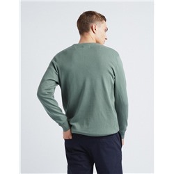 Knitted Jumper, Men, Dark Green