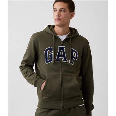 Adult Relaxed Gap Logo Zip Hoodie