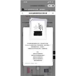 Косметичка с кисточками для макияжа  DIO*R