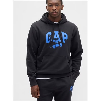 Disney × Mickey Mouse Relaxed Logo Hoodie