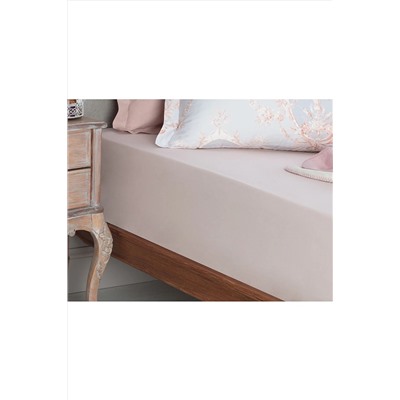 Madame Coco Eloise Ranforce Tek Kişilik Plus Lastikli Çarşaf - Pudra ÇRD-026-8682116281737