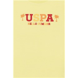 Çocuk Açık Sarı Bisiklet Yaka Tişört