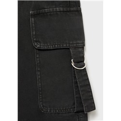 Jeans cargo cremalleras