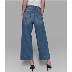 CROPPED WIDE LEG JEAN