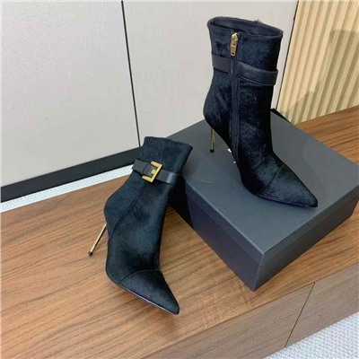 Модные ботинки с квадратной пряжкой  БАЛЬМА*Н