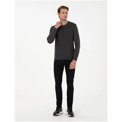 Siyah Slim Fit Jean Pantolon