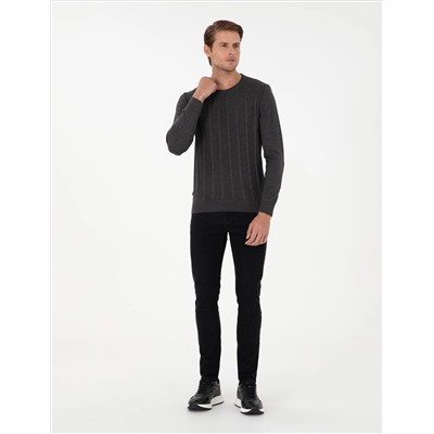 Siyah Slim Fit Jean Pantolon
