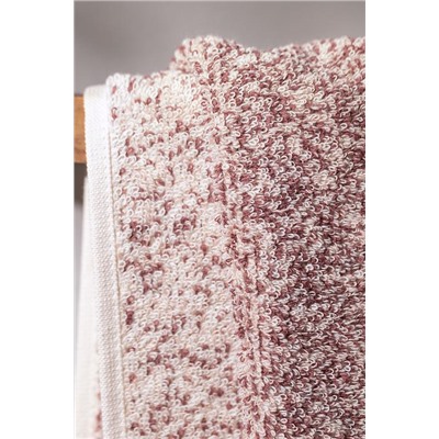 Brest İpliği Boyalı Yüz Havlusu - Pudra - 50x85 cm - Natural Koleksiyon