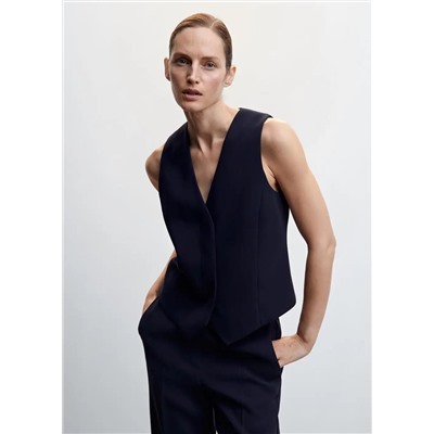 Chaleco traje botones -  Mujer | MANGO OUTLET Melilla