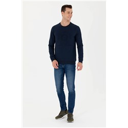 Erkek Lacivert Sweatshirt