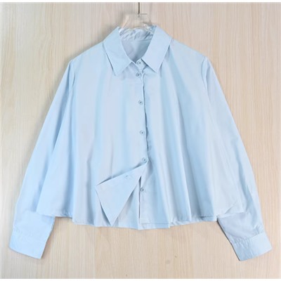 Женская свободная повседневная рубашка с длинным рукавом