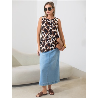 Топ из вискозы с лиоцеллом