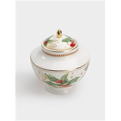 Сахарница, 0,25 л, Пуансеттия и ягоды