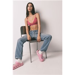 Sujetador triangular Seamless rosa fucsia