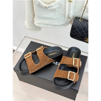 Женские замшевые сабо  ШАНЕ*ЛЬ