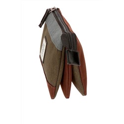 Estuche Caqui y marrón