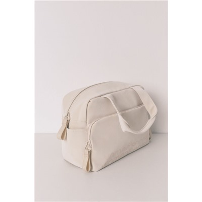 Neceser grande rubber beige