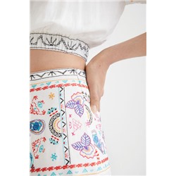 Falda larga paisley