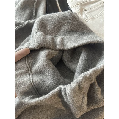 Женский трикотажный костюм уютный джемпер и юбка средней длины ЗАР*А