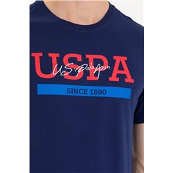 Erkek Lacivert Bisiklet Yaka Tişört