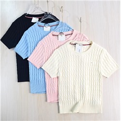 Женский свитер с коротким рукавом ТОММИ ХИЛФИГЕ*Р