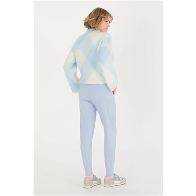 Kadın Mavi Triko Pantolon