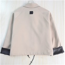 Женская элегантная изысканная куртка  с застежкой-молнией