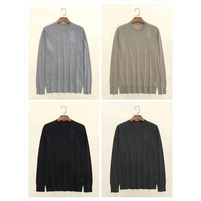 Мужской пуловер из тонкой шерстяной пряжи  Theor*y