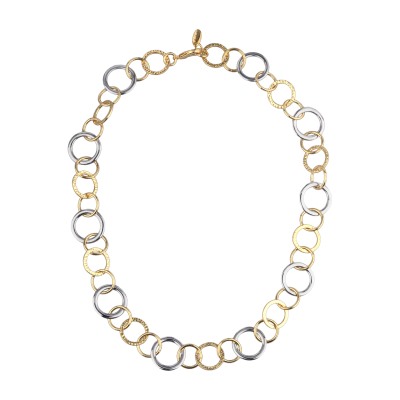 Колье (покрытие золото, родий 59см), Есть комплект