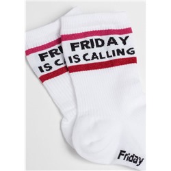 Kurze Socken mit Schriftzug 7 Days