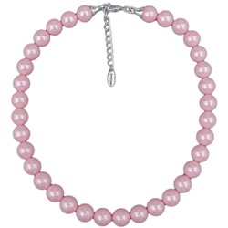 Бусы (Майорка 12мм розовая; покрытие родий) 38-45см, Есть комплект