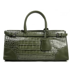 Сумка Lanotti CROCO LINE 8346/зеленый