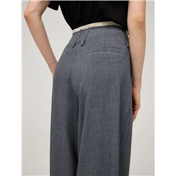 Серые брюки "Необработанный срез"