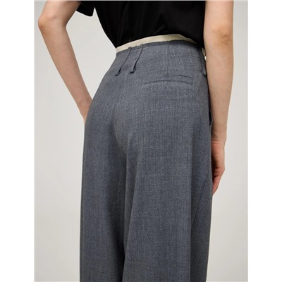 Серые брюки "Необработанный срез"