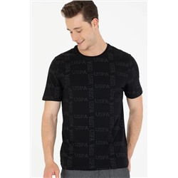 Erkek Siyah Bisiklet Yaka Tişört