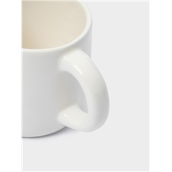 Кружка, 340 мл, керамика D, молочно-золотистая, Ель со звездой, New year