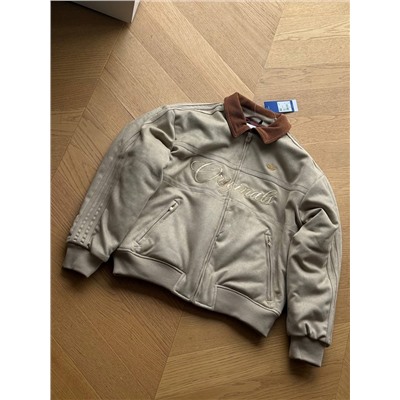 Замшевая куртка-бомбер АДИДА*С