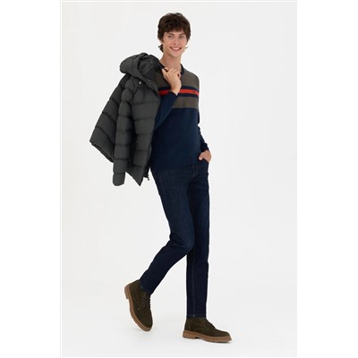 Erkek Eflatun Jean Pantolon