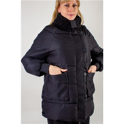 Демисезонная куртка с меховой отделкой, арт. 928