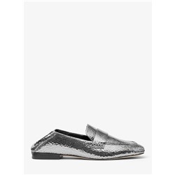 MICHAEL MICHAEL KORS Emory Crackled Metallic Leather Loafer