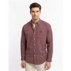 SLUB POPLIN WEAVE LONG SLEEVE SHIRT