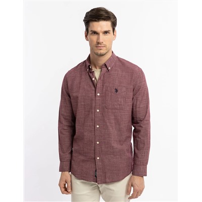 SLUB POPLIN WEAVE LONG SLEEVE SHIRT