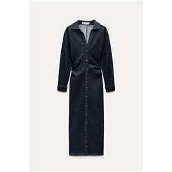 VESTIDO CAMISERO EFECTO DENIM