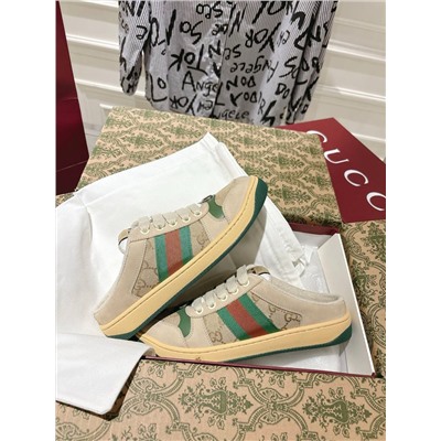 Модные кроссовки без задника 3 цвета ГУЧЧ*И