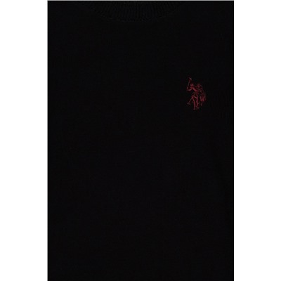 Erkek Çocuk Siyah Basic Kazak