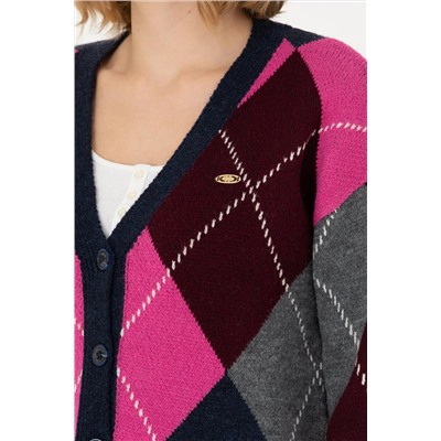 Kadın Lacivert Triko Hırka