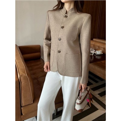 Новейшая модель пиджака с воротником-стойкой для ранней осени и весны (2 цвета) ЛОРО ПИАН*О