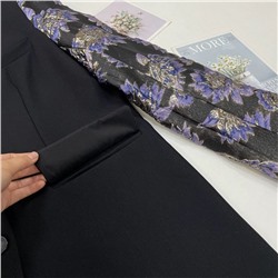 Женский жакет с комбинированными жаккардовыми рукавами  ✔️M*y Jeweller*y  Цена на оф.сайте 60€