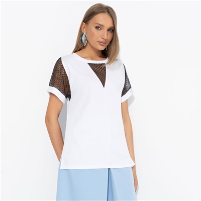 Футболка комбинированная, Всегда нарядна (extra)